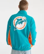 Miami Dolphins Full-Zip Blue Track Jacket