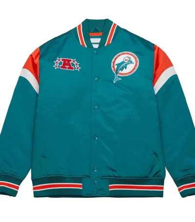 Miami Dolphins Heavyweight Satin Jacket