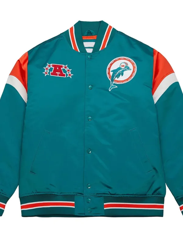 Miami Dolphins Heavyweight Satin Jacket