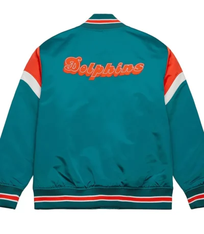 Miami Dolphins Heavyweight Satin Jacket