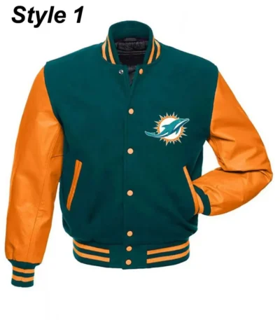 Miami Dolphins Letterman Jacket