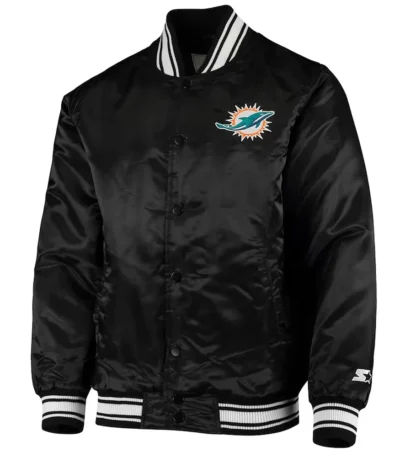 Miami Dolphins Locker Room Satin Jacket