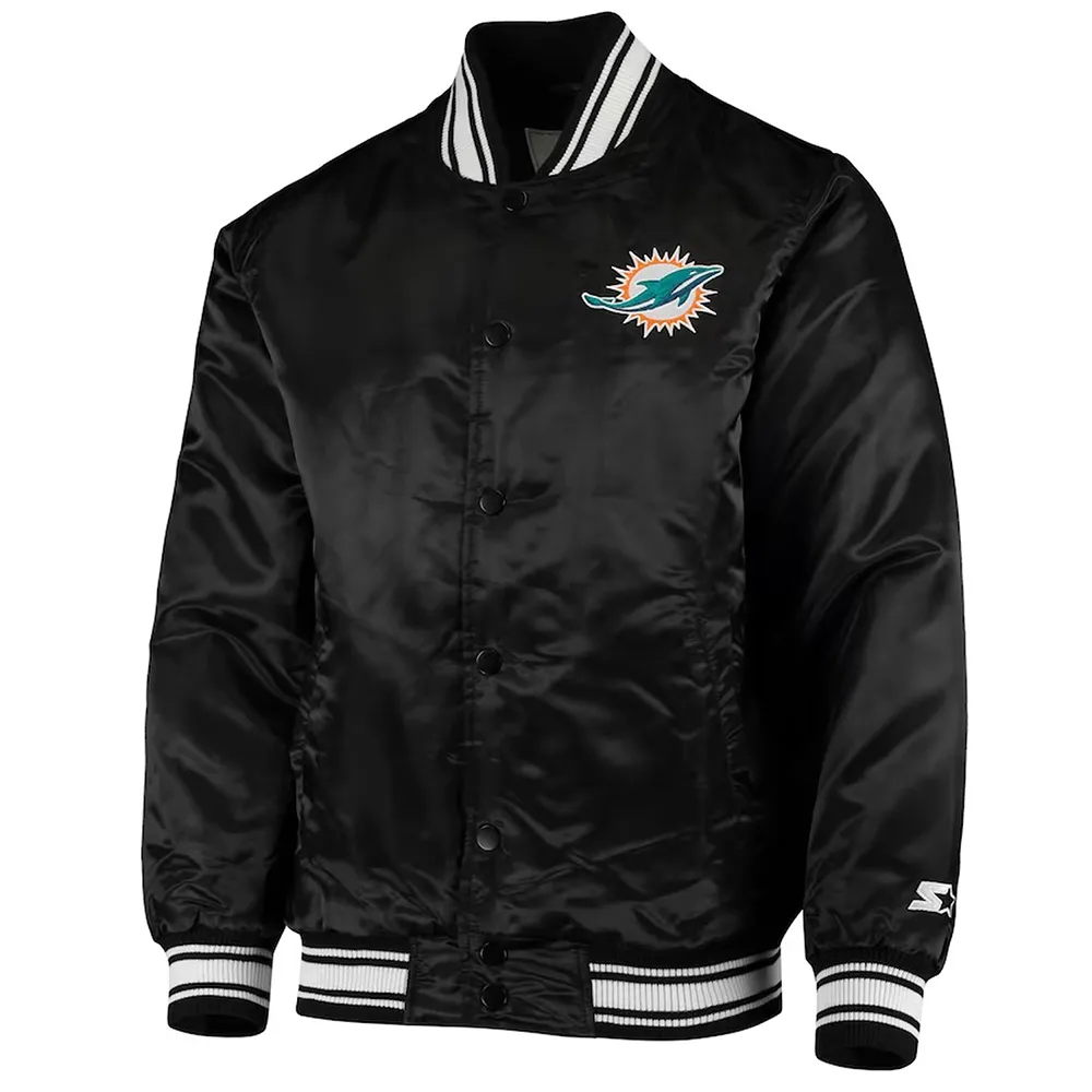 Miami Dolphins Locker Room Satin Jacket Miami Dolphins Locker Room Satin Jacket