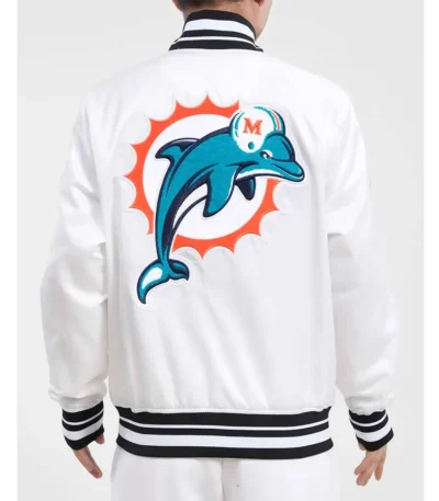 Miami Dolphins Retro Classic Rib Jacket