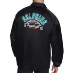 Miami Dolphins Retro Logo Coaches Jacket