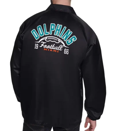 Miami Dolphins Retro Logo Coaches Jacket