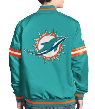 Miami Dolphins Scout Varsity Satin Jacket