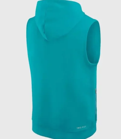 Miami Dolphins Sideline Sleeveless Hoodie