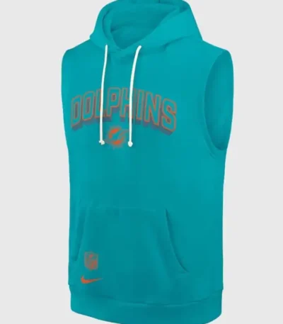 Miami Dolphins Sideline Sleeveless Hoodie