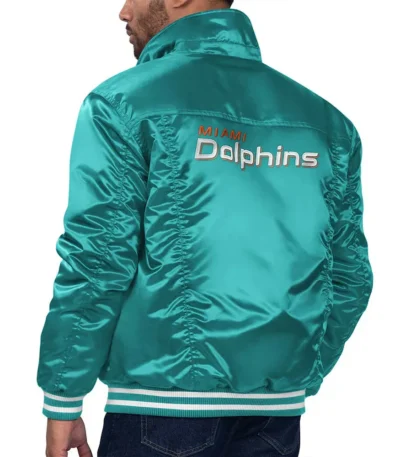 Miami Dolphins Silver Tab Trucker Jacket