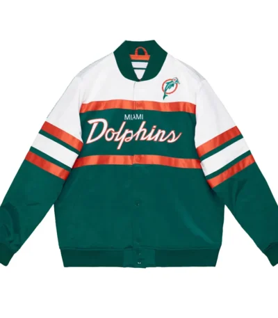 Miami Dolphins Special Script Heavyweight Satin Jacket