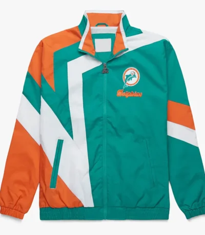 Miami Dolphins Star Windbreaker Jacket