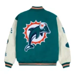 Miami Dolphins Sunshine State Aqua Letterman Jacket