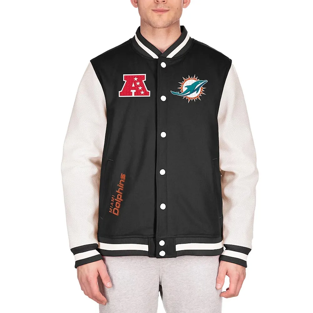 Miami Dolphins Third Down Varsity Jacket Miami Dolphins Third Down Varsity Jacket