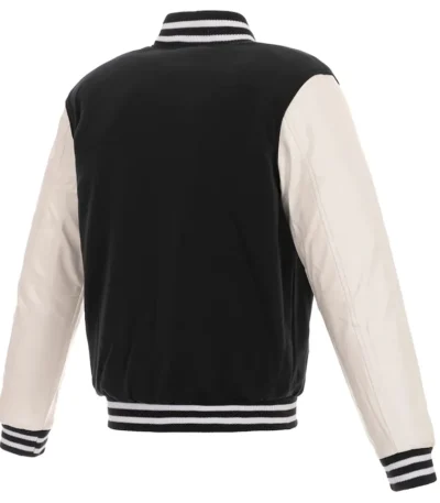 Miami Dolphins Varsity Black and White Jacket