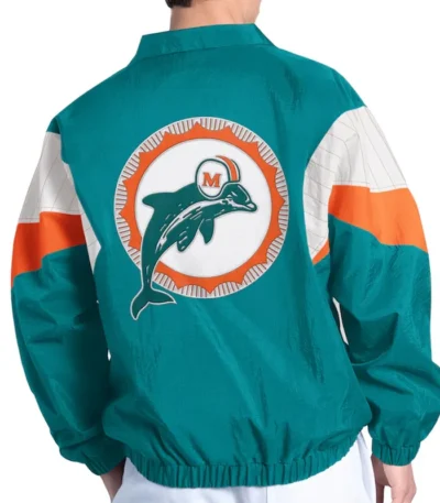 Miami Dolphins Yard Line Aqua Full-Zip Jacket