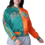Miami Dolphins Zone Blitz Aqua-Orange Jacket