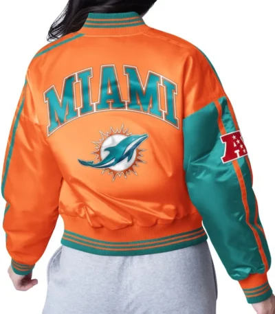 Miami Dolphins Zone Blitz Aqua-Orange Jacket
