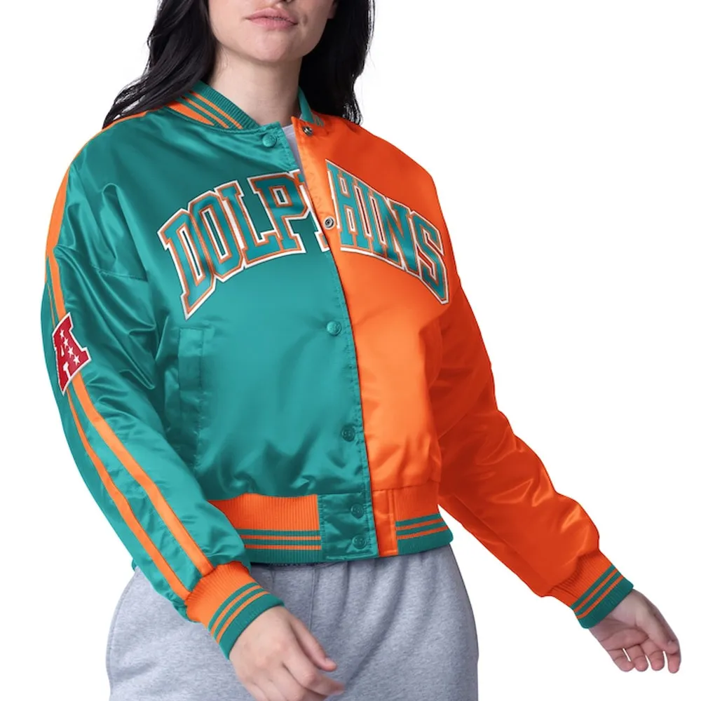 Miami Dolphins Zone Blitz Aqua-Orange Jacket Miami Dolphins Zone Blitz Aqua-Orange Jacket