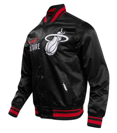 Miami Heat 2023/24 City Edition Black Satin Jacket