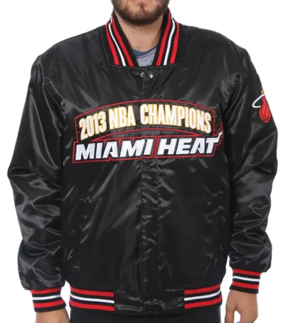 Miami Heat Back-to-Back Finals Champions Satin Jacket