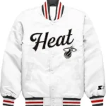 Miami Heat Exclusive White Satin Jacket