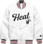 Miami Heat Exclusive White Satin Jacket