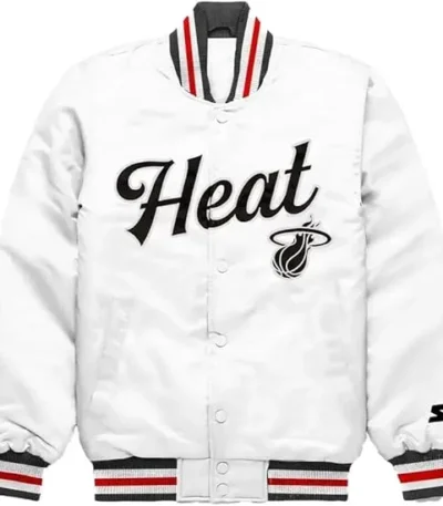Miami Heat Exclusive White Satin Jacket