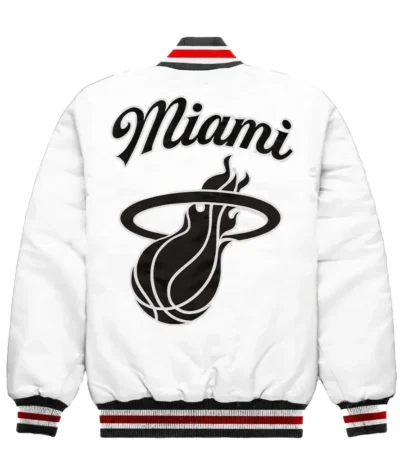Miami Heat Exclusive White Satin Jacket