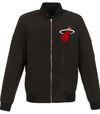 Miami Heat Lightweight Bomber Nylon Jacket