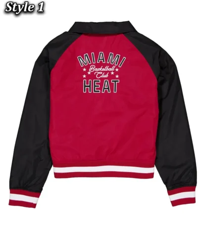 Miami Heat Red and Black Throwback Jacket