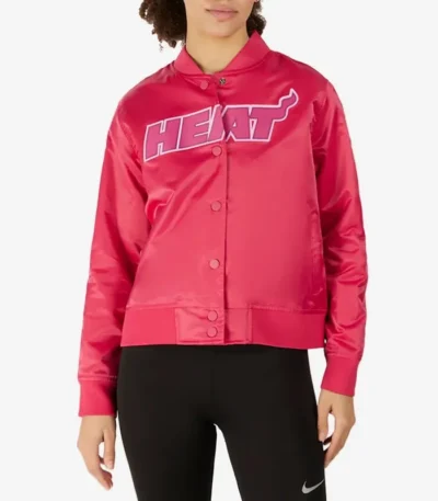 Miami Heat Triple Pink Satin Jacket