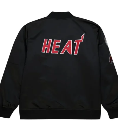 Miami Heat Vintage Logo Lightweight Satin Jacket