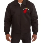 Miami Heat Workwear Cotton Black Jacket