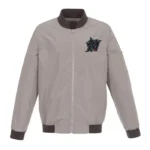 Miami Marlins Bomber Lightweight Nylon Jacket