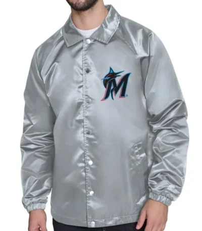 Miami Marlins Retro Logo Coaches Jacket