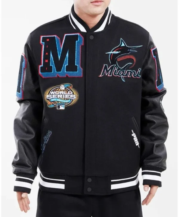 Miami Marlins Mash Up Varsity Jacket
