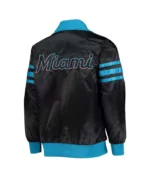 Miami Marlins The Captain II Black Satin Jacket