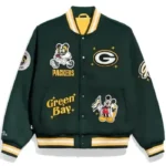 Mickey Mouse x Green Bay Packers Varsity Jacket