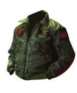 Miles Teller Top Gun Maverick Green Cotton Flight Pilot Jacket