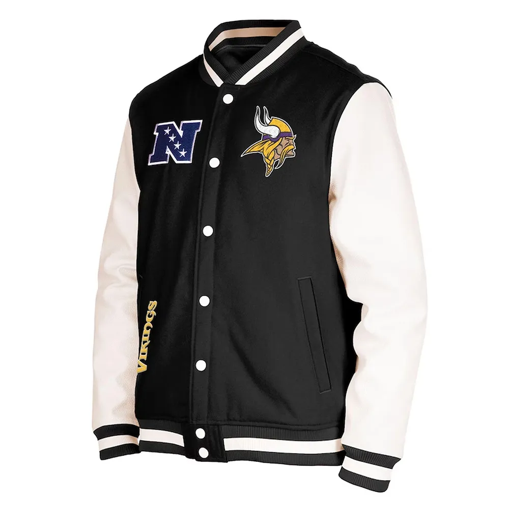 Minnesota Vikings Third Down Varsity Jacket Minnesota Vikings Third Down Varsity Jacket