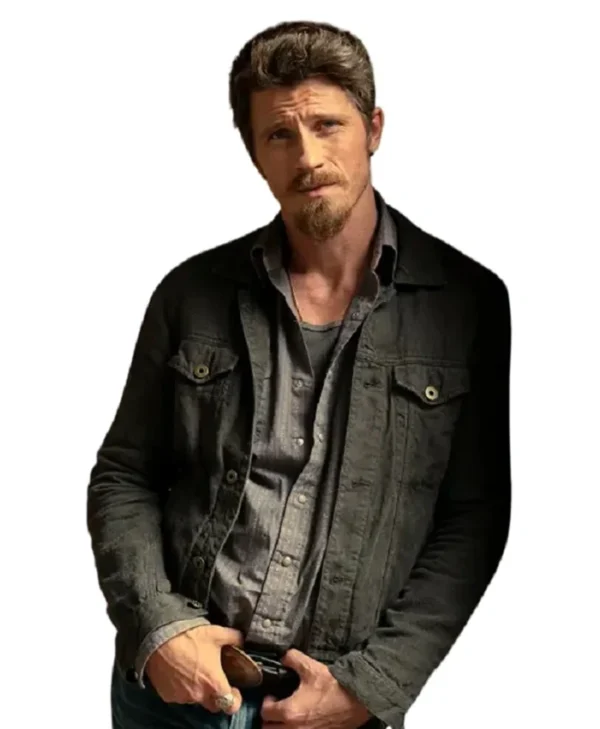 Mitch Keller Tulsa King Blue Denim Jacket