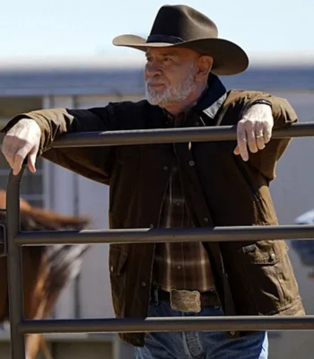 Mitch Pileggi Walker 2021 Brown Cotton Jacket