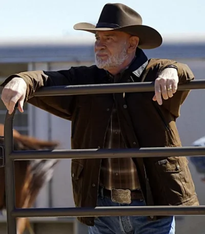 Mitch Pileggi Walker 2021 Brown Cotton Jacket