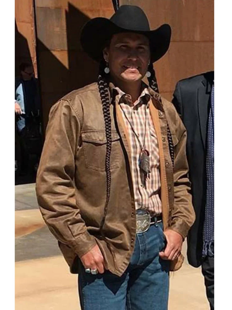 Mo Brings Plenty Yellowstone Rainwater Brown Jacket Mo Brings Plenty Yellowstone Rainwater Brown Jacket