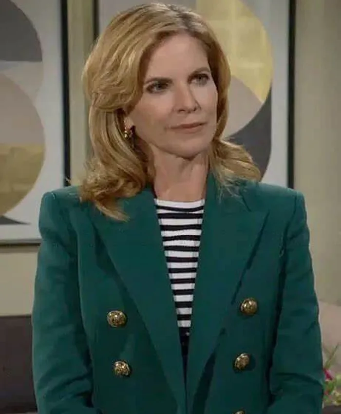 Morgan Green The Young and The Restless Talia Double Breasted Blazer Morgan Green The Young and The Restless Talia Double Breasted Blazer