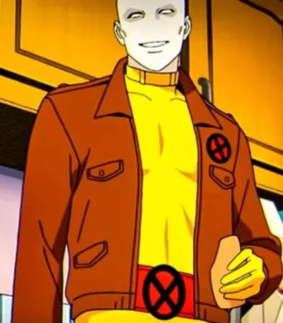 Morph X Men 97 Brown Cotton Costume Jacket