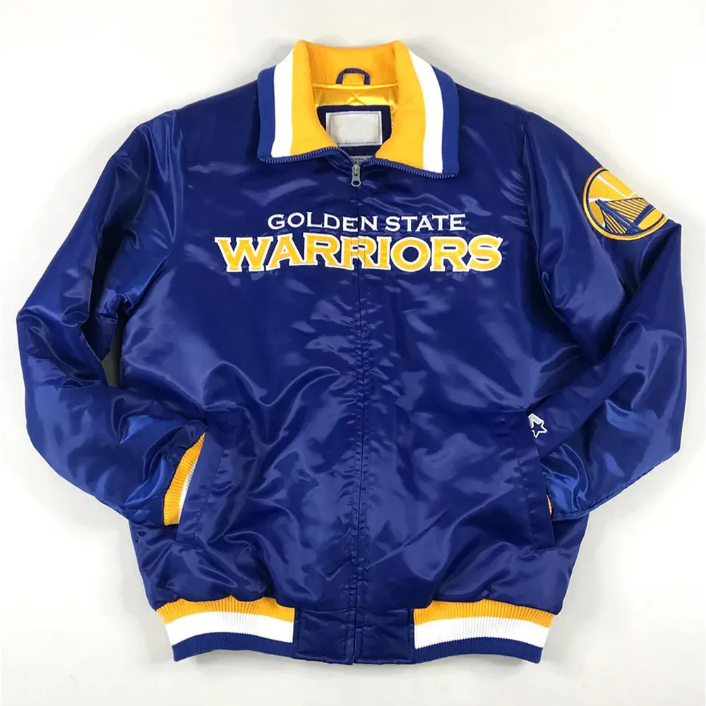 NBA Golden State Warriors Royal Blue Jacket NBA Golden State Warriors Royal Blue Jacket