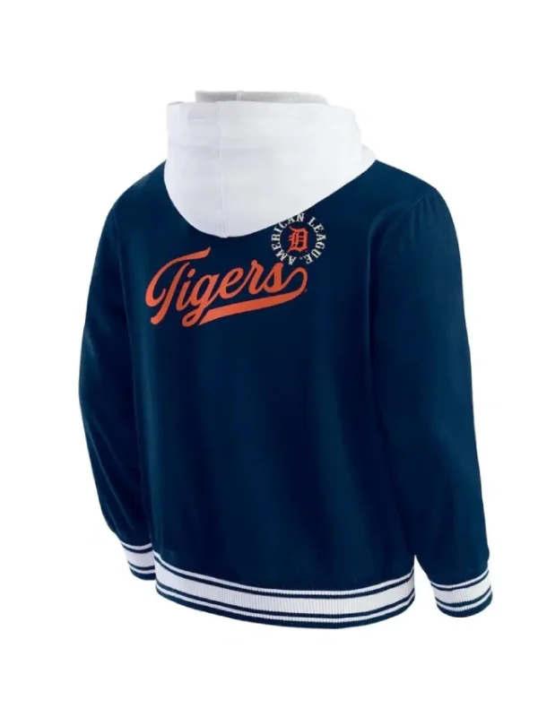 Detroit Tigers Navy Cotton Hooded Jacket