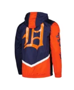 Detroit Tigers Undeniable Navy Full-Zip Windbreaker Jacket